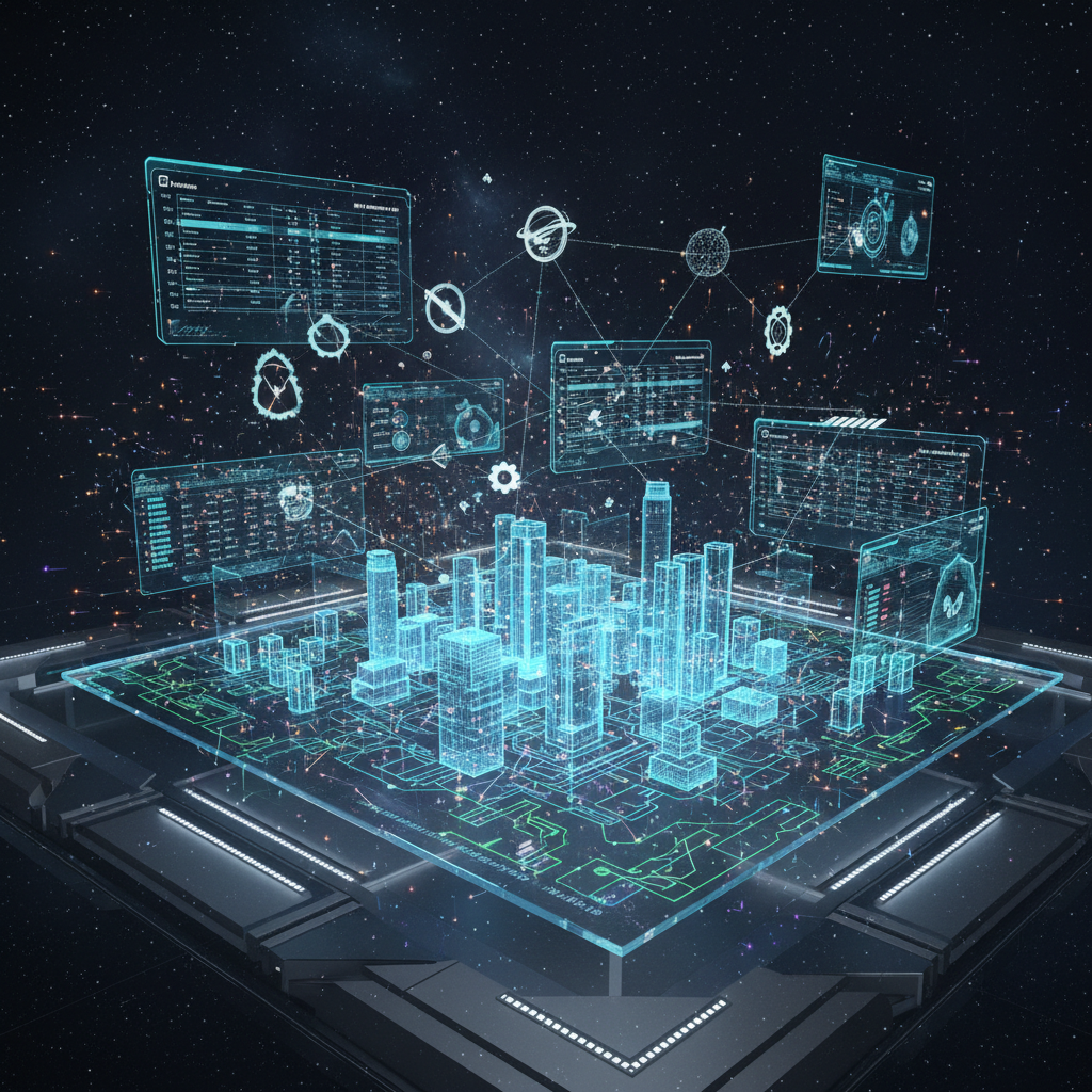 Strategic blueprint document showing product vision roadmap and KPI framework