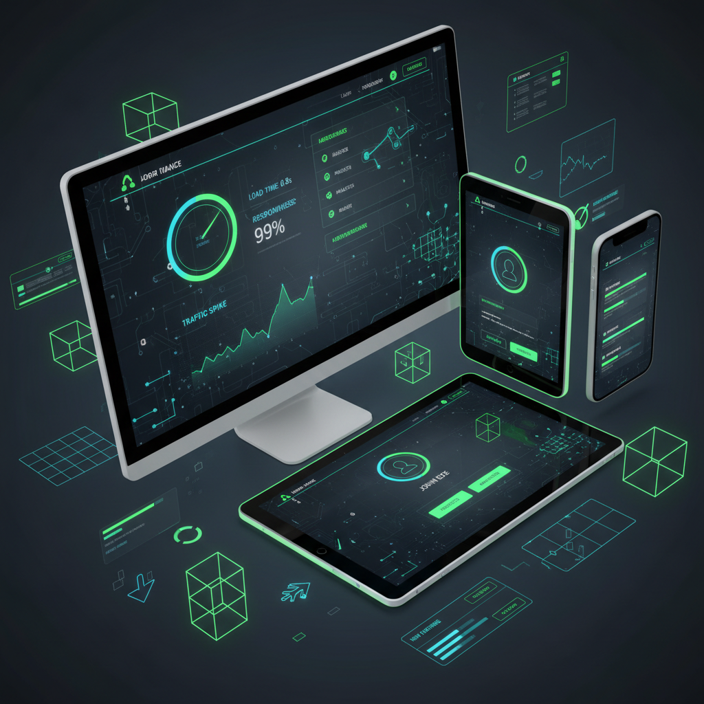 Polished responsive website design showcasing modern UX/UI layout and on-page SEO structure